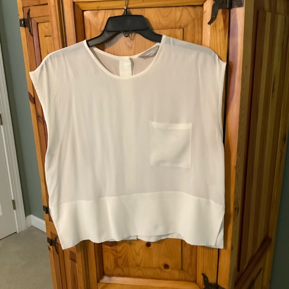 Women's Everlane - Silk Square Muscle Top - Sz14 - Picture 2 of 6